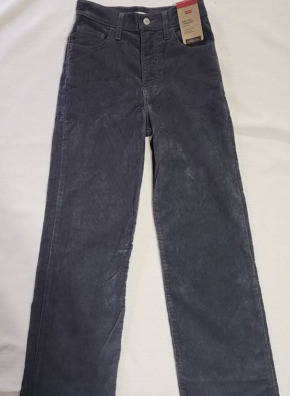 Levi's ribcage straight ankle size 24x 27 corduroy